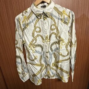 J McLaughlin Silk Blouse-,Size small